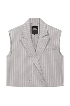 Dames gilet grijs