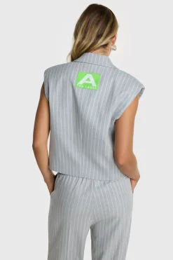 Dames gilet grijs