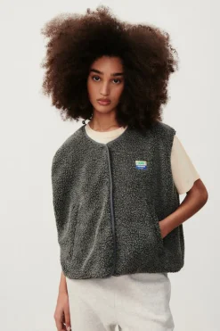Dames gilet grijs
