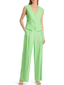 Dames gilet groen