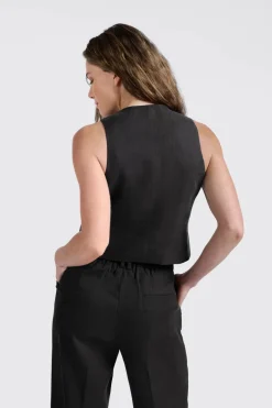 Dames gilet zwart