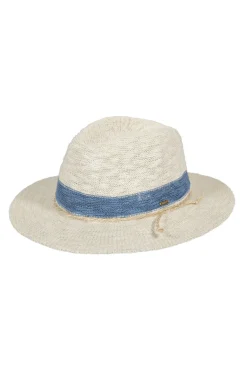 Dames hoed blauw