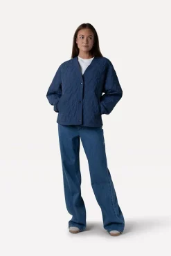 Dames jas blauw