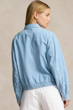 Dames jas blauw