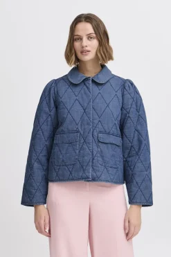 Dames jas blauw