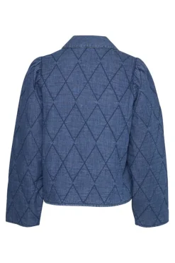 Dames jas blauw