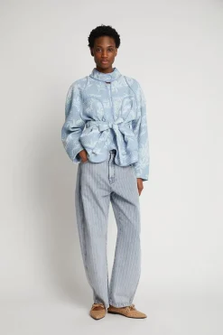 Dames jas blauw