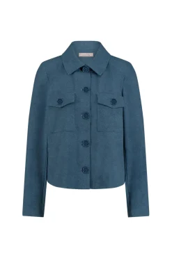 Dames jas blauw