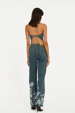 Dames jeans blauw