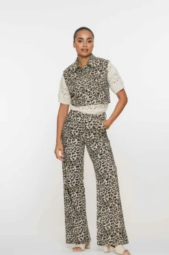 Dames jeans bruin