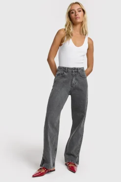 Dames jeans grijs