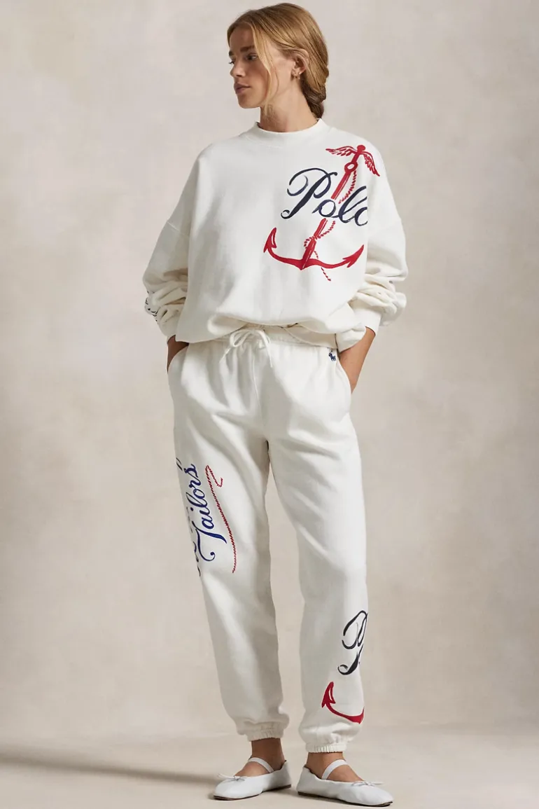 Dames joggingbroek ecru
