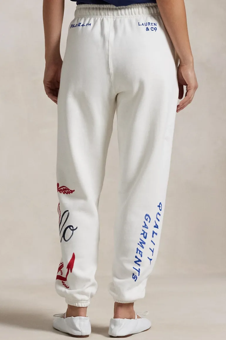 Dames joggingbroek ecru