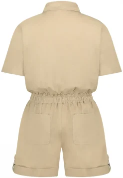 Dames jumpsuit/tuinbroek bruin