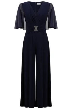 Dames jumpsuit/tuinbroek blauw