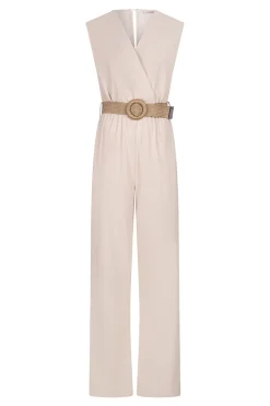 Dames jumpsuit/tuinbroek bruin