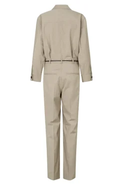Dames jumpsuit/tuinbroek bruin