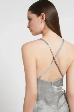 Dames jumpsuit/tuinbroek grijs