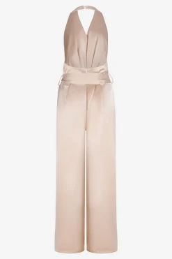 Dames jumpsuit/tuinbroek goud
