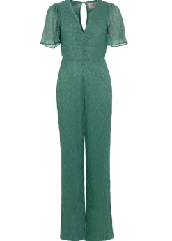 Dames jumpsuit/tuinbroek groen