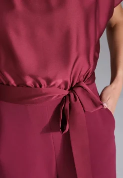 Dames jumpsuit/tuinbroek rood