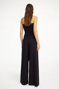 Dames jumpsuit/tuinbroek zwart