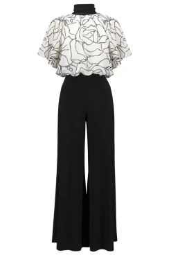 Dames jumpsuit/tuinbroek zwart