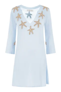 Dames jurk blauw