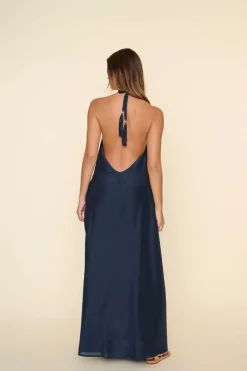 Dames jurk blauw