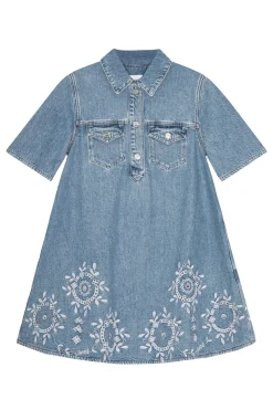Dames jurk blauw
