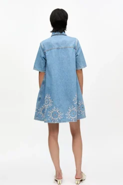 Dames jurk blauw