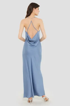 Dames jurk blauw