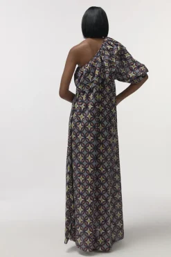 Dames jurk blauw