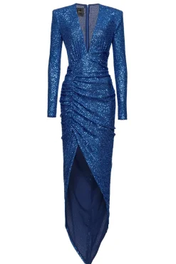 Dames jurk blauw