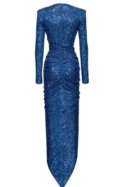 Dames jurk blauw