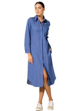 Dames jurk blauw