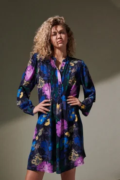 Dames jurk blauw