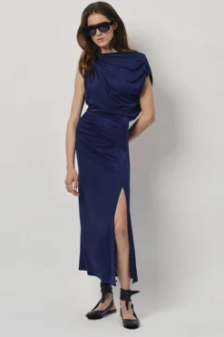 Dames jurk blauw