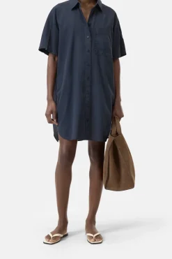 Dames jurk blauw