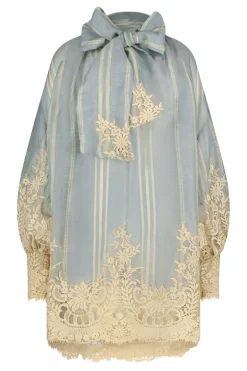 Dames jurk blauw