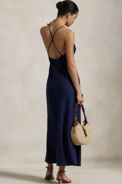 Dames jurk blauw