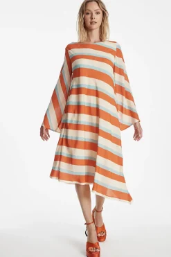 Dames jurk oranje