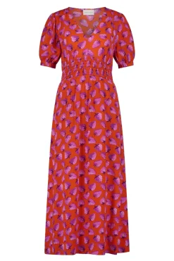 Dames jurk oranje
