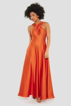 Dames jurk oranje