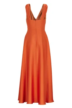 Dames jurk oranje