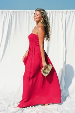 Dames jurk rose