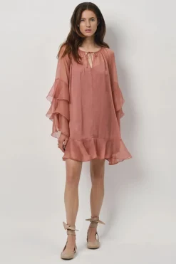 Dames jurk rose