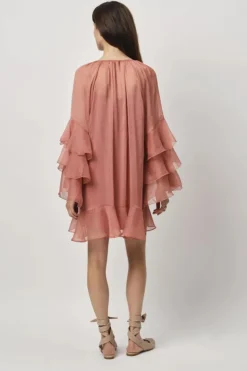 Dames jurk rose