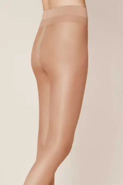 Dames panty bruin