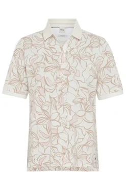 Dames polo ecru